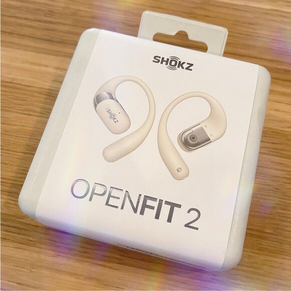 SHOKZ OpenFit Open-Ear True Wireless Earbuds - Beige Running Headphones *BNIB* - Picture 1 of 4